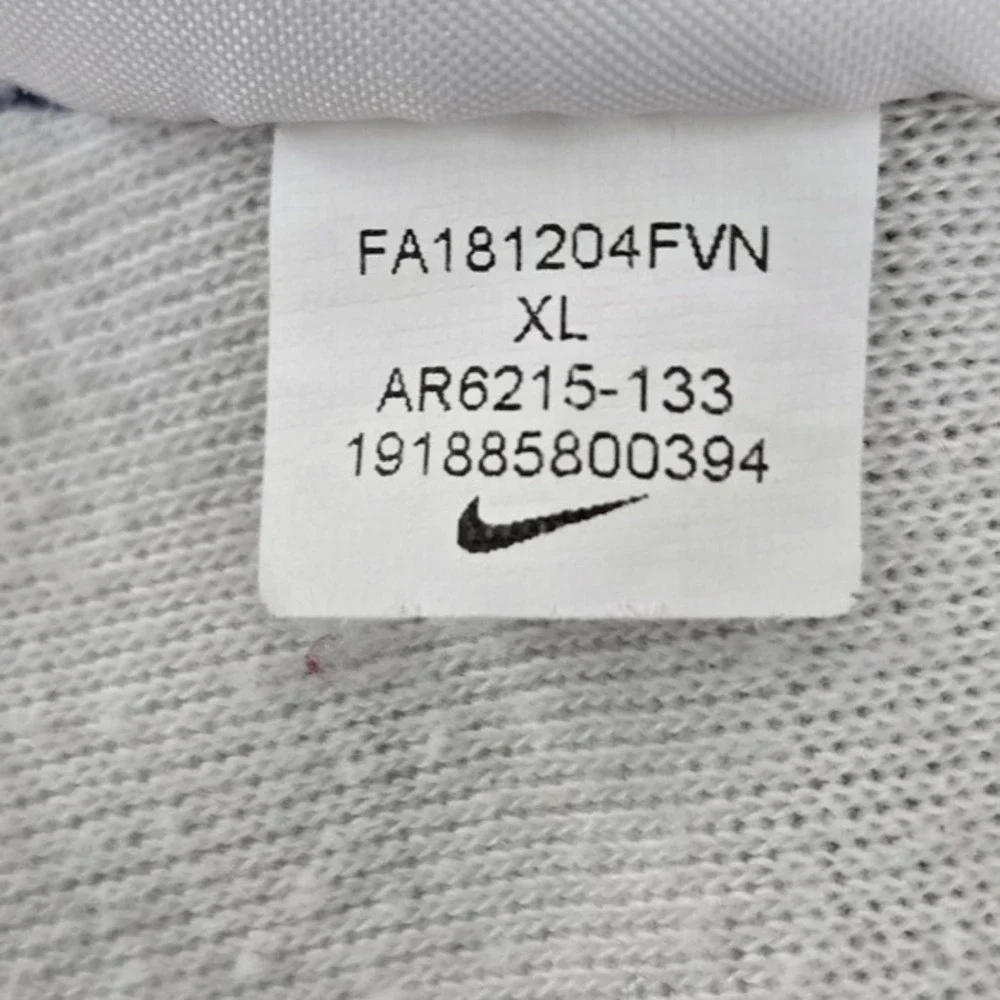 Nike Women‎  Hoodie XL White Colorblock Swoosh AR6215-133 Logo Zipper READ